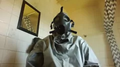 Play Chemical Suit Bondage: BDSM Playtime